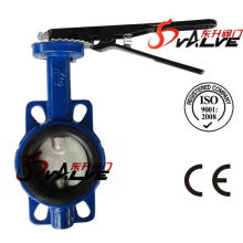 Soft Sealing Wafer Type Hand Lever Butterfly Valve